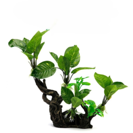 Kunstplanten op hout OS-227 - aquarium decoratie
