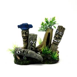 Groep totempalen OS-232 - aquarium decoratie
