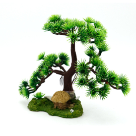 Bonsai boom met hutje OS-201 - aquarium decoratie