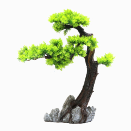 Bonsai boom met hoge stam en stenen OS-207 - aquarium decoratie