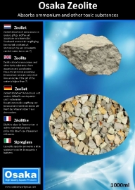 Osaka Zeolite 1000ml  filtermateriaal 