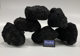 Black Volcanic rock 10-20cm aquarium decoratie stenen