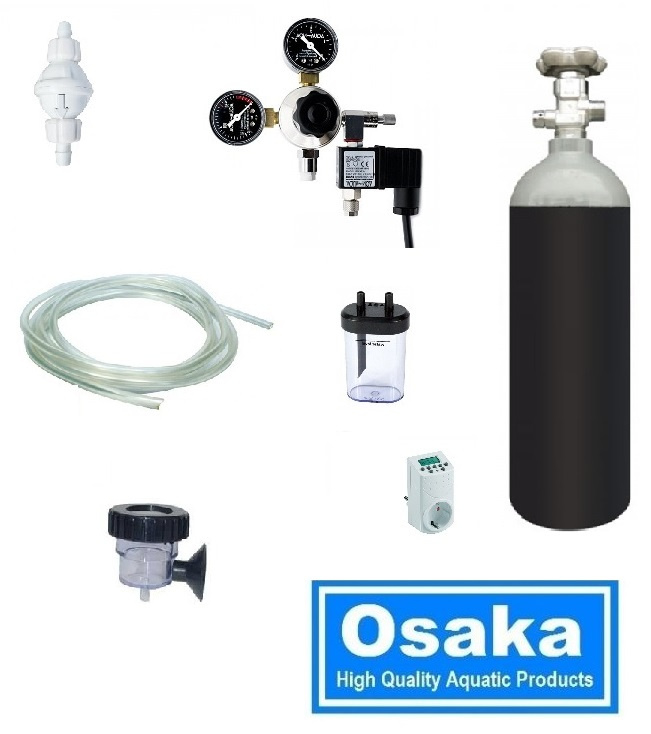 Osaka Hervulbare CO2 Professional 400 incl Magneetventiel - aquarium co2 systeem | Osaka CO2 Accessoires | G&D Aquaria