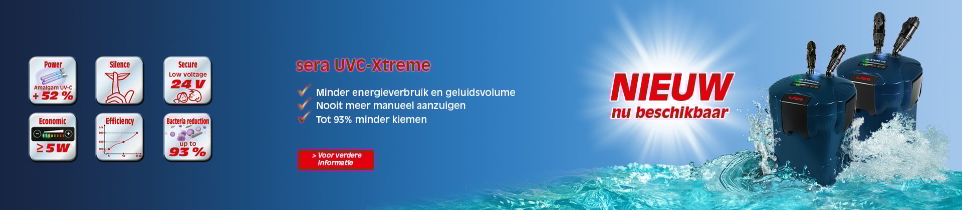 Sera Xtreme buitenfilter met uvc