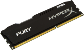 Kingston DDR4 16GB 2666/3200Mhz HyperX Fury zwart