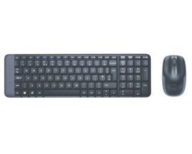 Draadloos Logitech MK220 Toetsenbord en Muisset