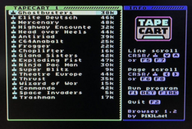 Commodore 64 TapeCart met software