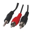 3.5mm Stereo - 2x RCA 5 Meter