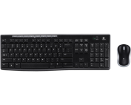 Draadloos Logitech MK270 Toetsenbord en Muisset