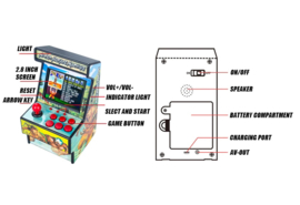 Mini Arcade game kast 16bit met 156 games