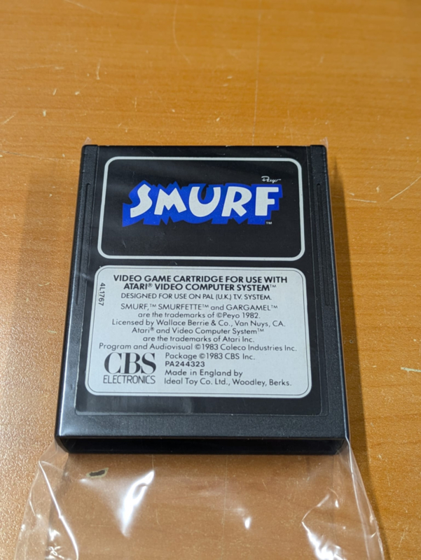 Atari 2600 VCS Smurf : scans, dump, download, screenshots