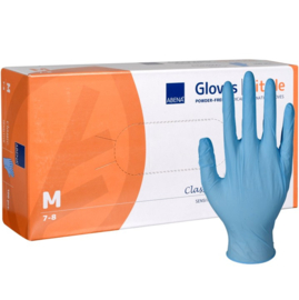 Abena Nitril handschoenen BLAUW, maat M