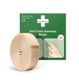 Soft Foam Bandage Beige (3cm x 4,5 m) – Cederroth