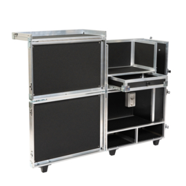 Deelbare koffer met lade (motor onder) (zwart)