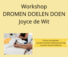 Workshop Dromen Doelen Doen van Joyce de Wit: 21 november 2024