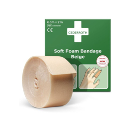 Soft Foam Bandage Beige ( 6 cm x 2 m) – Cederroth