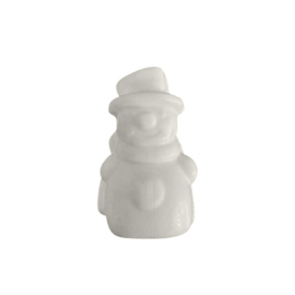 Sneeuwpop zeepjes 25 stuks incl. zilver organza zakje