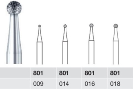 Diamant bolkopfrees 801-010 t/m 018