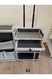 Koffer Veron met instrumenten lade tweedehands, grijs