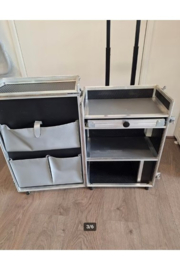 Koffer Veron met instrumenten lade tweedehands, grijs