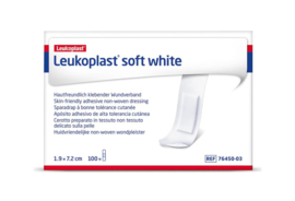 Leukoplast Soft White strips, 100 stuks