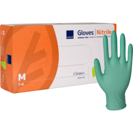 Abena Nitril handschoenen GROEN, maat M