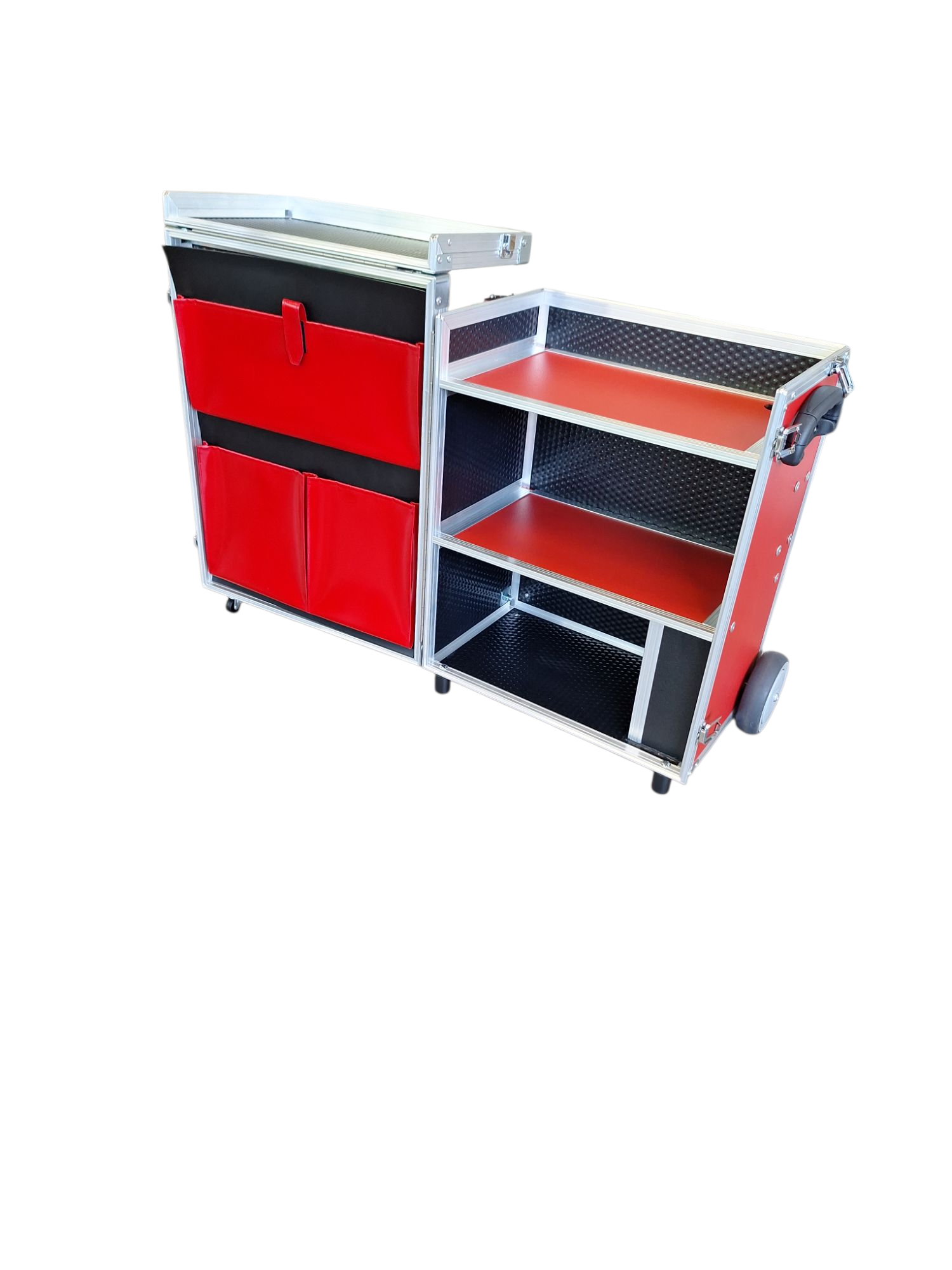 Koffer Veron rood + gratis deurtas