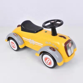 Loopauto Old Skool Geel, Loopauto Retro