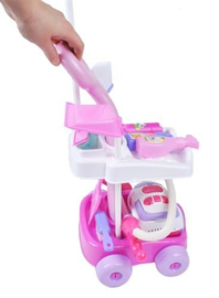 Schoonmaak trolley met stofzuiger / Magical play set Sweet home