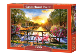 Picturesque Amsterdam with bicycles Pittoresk Amsterdam met fietsen Castorland C-104536