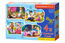 4 Delige puzzel set Sprookjesachtige liefde Castorland B-005093