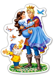 4 Delige puzzel set Verliefde Prinsessen Castorland B-04461-2