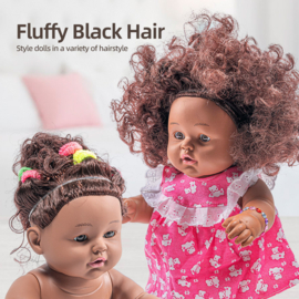 Sally Fay African Doll Bad en Pyjama, Sally Fay Afrikaanse Pop Bad en Pyjama