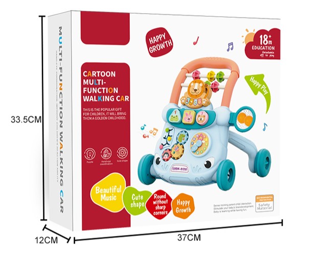 Baby Walker, Baby Loopwagen, Baby Walker met speelbord Roze