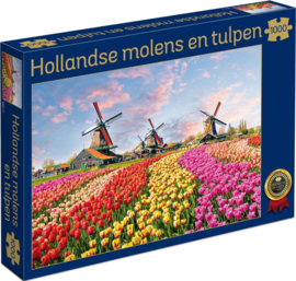 Hollandse Molens en Tulpen 1000 stukjes