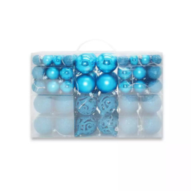 Kerstballen 100 stuks Licht Blauw