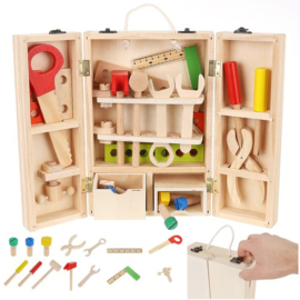 Houten Gereedschapskist 30 delig