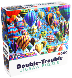 Double-Trouble Puzzle - Balloons Dubbelzijdige Puzzel Luchtballonnen