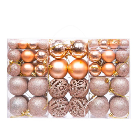 Kerstballen 100 stuks Rose Goud