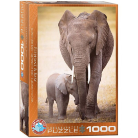Olifant & Baby 1000 stukjes