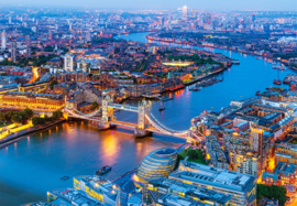 Aerial vieuw of London, Luchtfoto van London Castorland C-104291