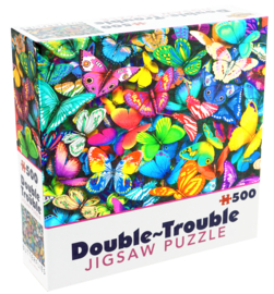 Double-Trouble Puzzle - Butterflies  Dubbelzijdige Puzzel Vlinders