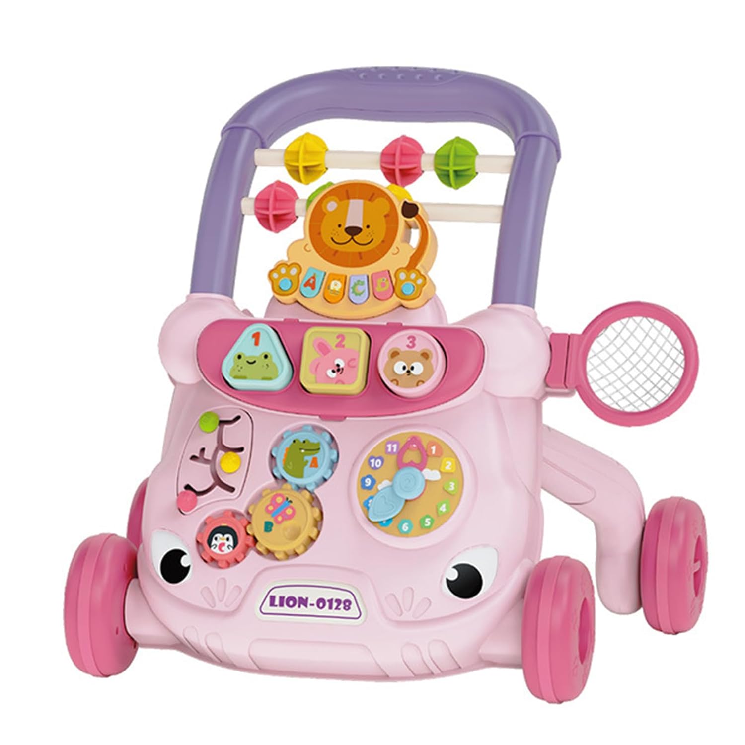 Baby Walker, Baby Loopwagen, Baby Walker met speelbord Roze