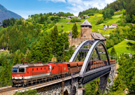 Trein op de brug Castorland B-52462