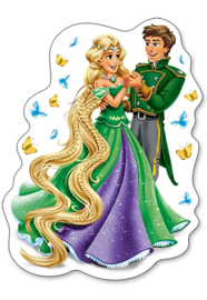 4 Delige puzzel set Verliefde Prinsessen Castorland B-04461-2