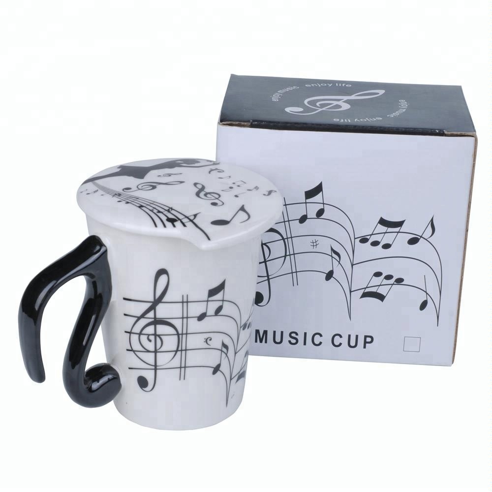 Keramiek mok Muzieknoot Noten