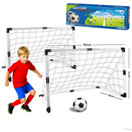 Voetbalset met 2 doeltjes, Voetbal goals set met 2 doeltjes