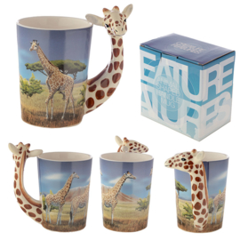 Keramiek mok Giraffe Savanne vlakte