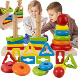 Houten vormen sorteerder