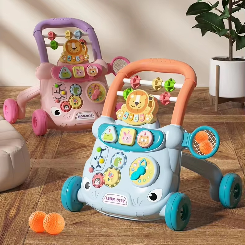 Baby Walker, Baby Loopwagen, Baby Walker met speelbord Blauw